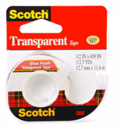 Scotch® Transparent Tape 144, 1/2″ x 450″