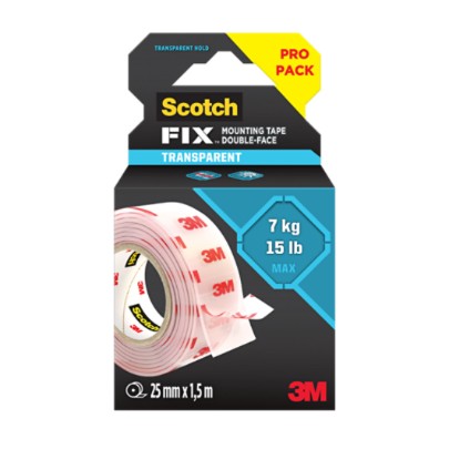 3M 410H Scotch-Fix Clear 25mmX1.5m