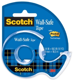 Scotch® Wall-Safe Tape 183, 19 mm x 16.5 m
